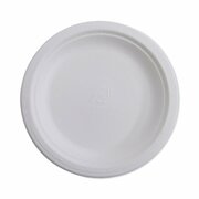 Eco-Products Plate, 10" Eco Plate, Natural White, PK50 EP-P005PK
